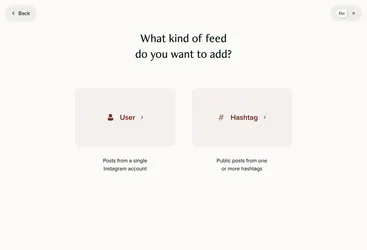 3. Add a widget feed