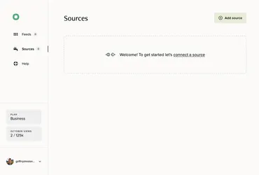 The sources page